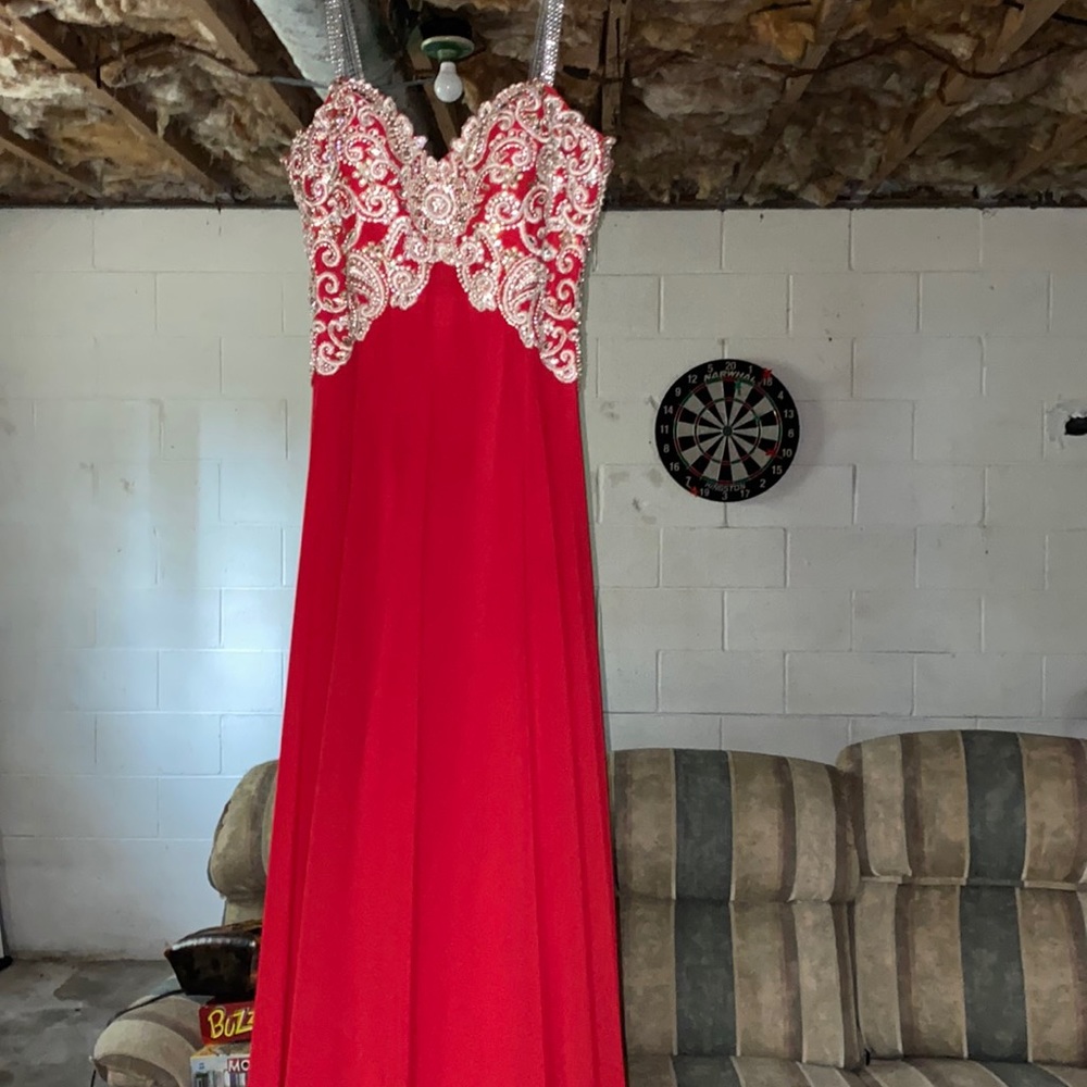 Beautiful red prom dress